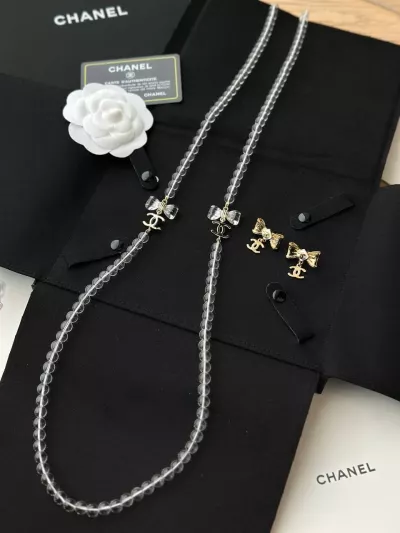 Прозрачные Бусы Chanel